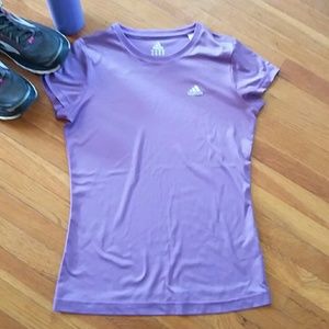 Purple running shirt